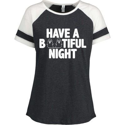 Have A Bootiful Night Enza Ladies Jersey Colorblock Tee