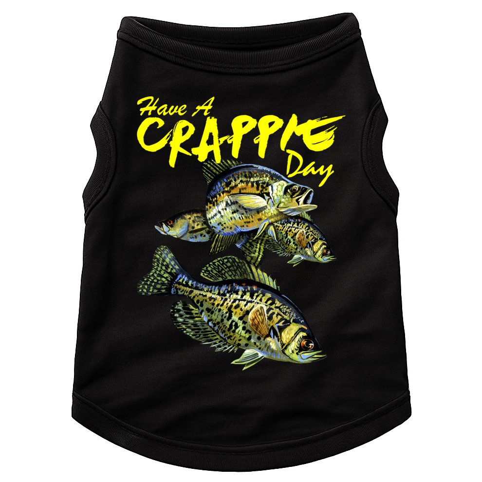 Have A Crappie Day Panfish Funny Fishing  Doggie Tank