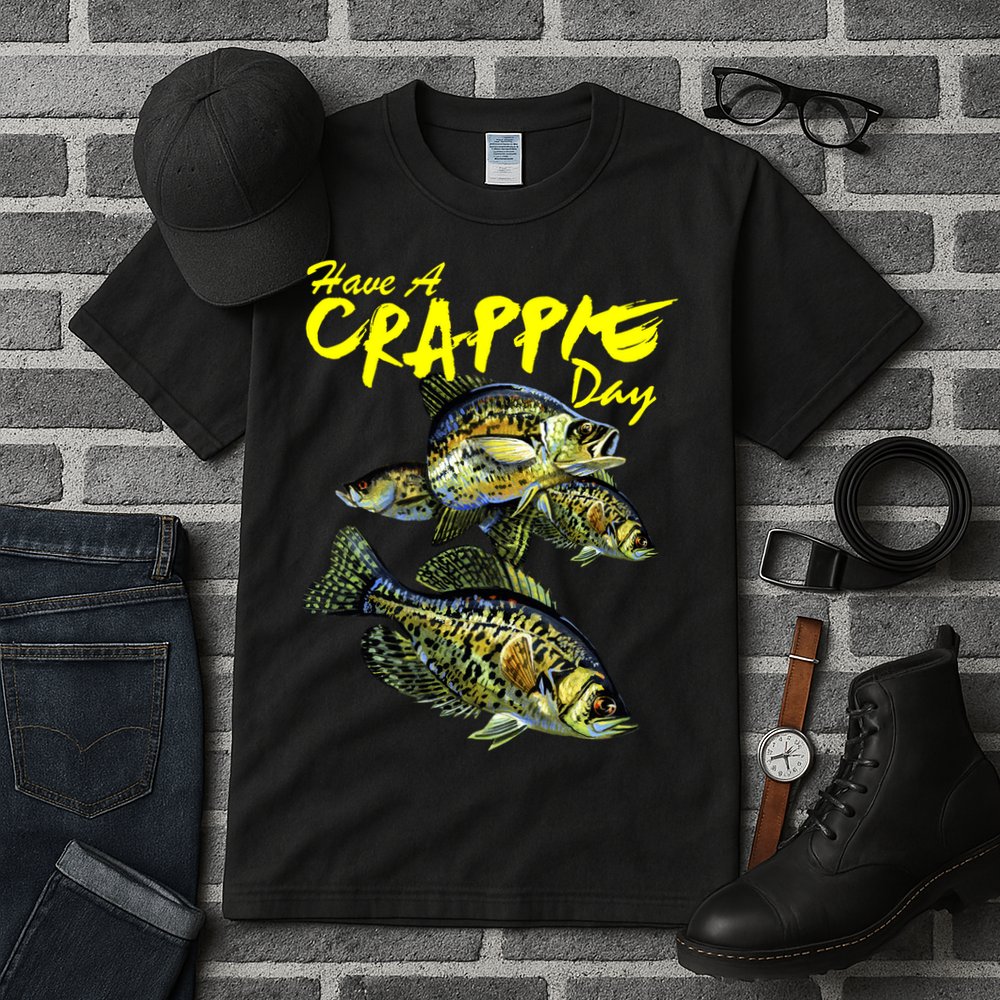 Have A Crappie Day Panfish Funny Fishing  Tall T-Shirt