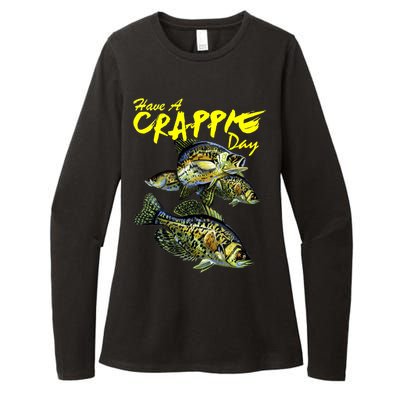 Have A Crappie Day Panfish Funny Fishing  Womens CVC Long Sleeve Shirt