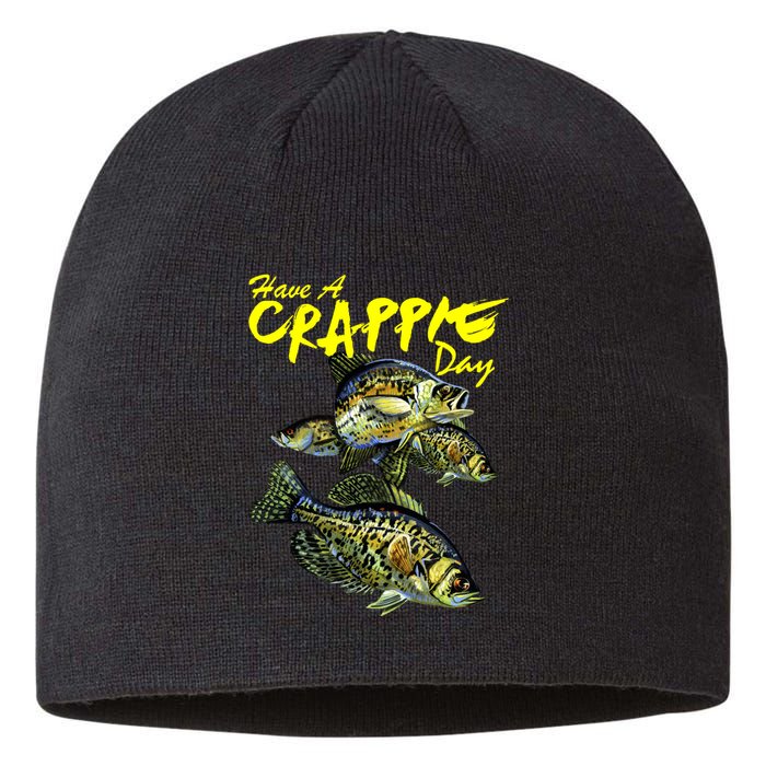 Have A Crappie Day Panfish Funny Fishing  Sustainable Beanie