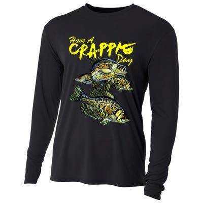 Have A Crappie Day Panfish Funny Fishing  Cooling Performance Long Sleeve Crew