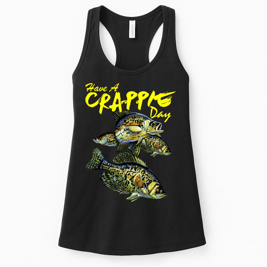 Have A Crappie Day Panfish Funny Fishing  Womens Tank Top
