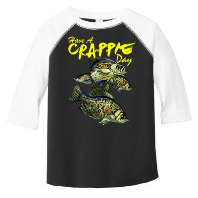Have A Crappie Day Panfish Funny Fishing  Toddler Fine Jersey T-Shirt