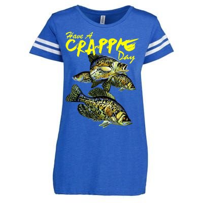 Have A Crappie Day Panfish Funny Fishing  Enza Ladies Jersey Football T-Shirt