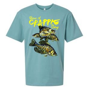 Have A Crappie Day Panfish Funny Fishing  Sueded Cloud Jersey T-Shirt