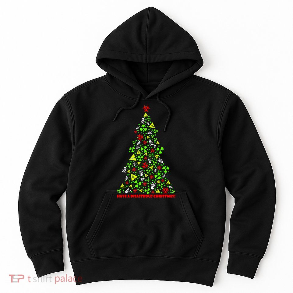 Have a Disastrous Christmas Bio Hazard Skull Hoodie