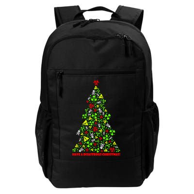 Have a Disastrous Christmas Bio Hazard Skull Backpack