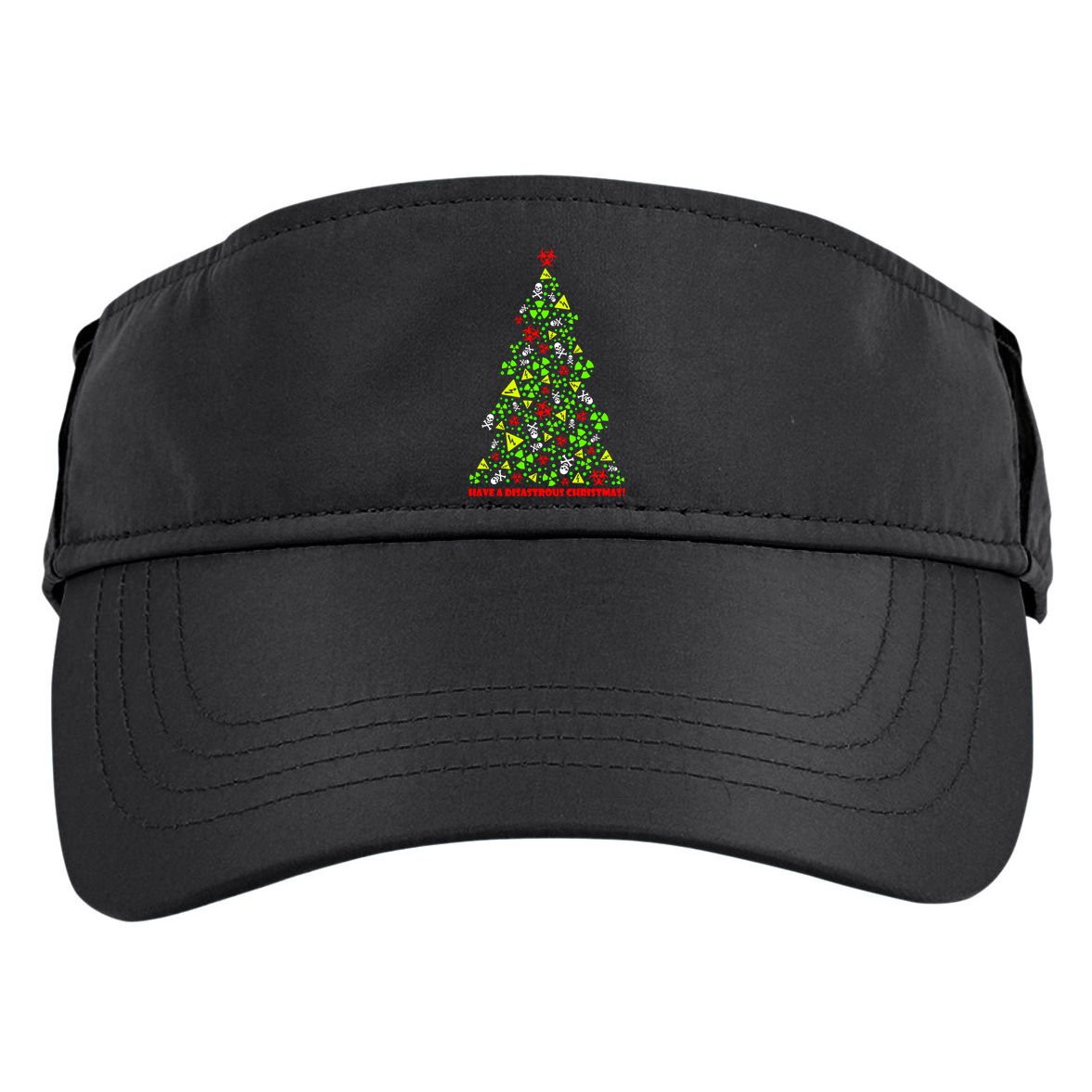 Have a Disastrous Christmas Bio Hazard Skull Adult Drive Performance Visor