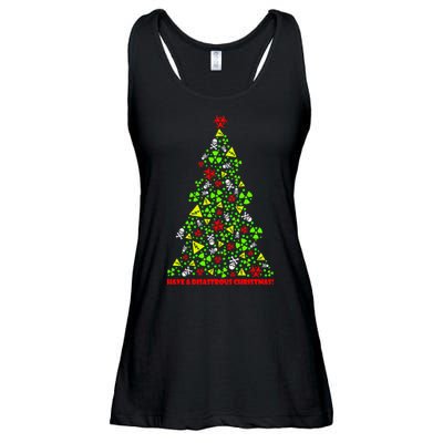 Have a Disastrous Christmas Bio Hazard Skull Ladies Essential Flowy Tank