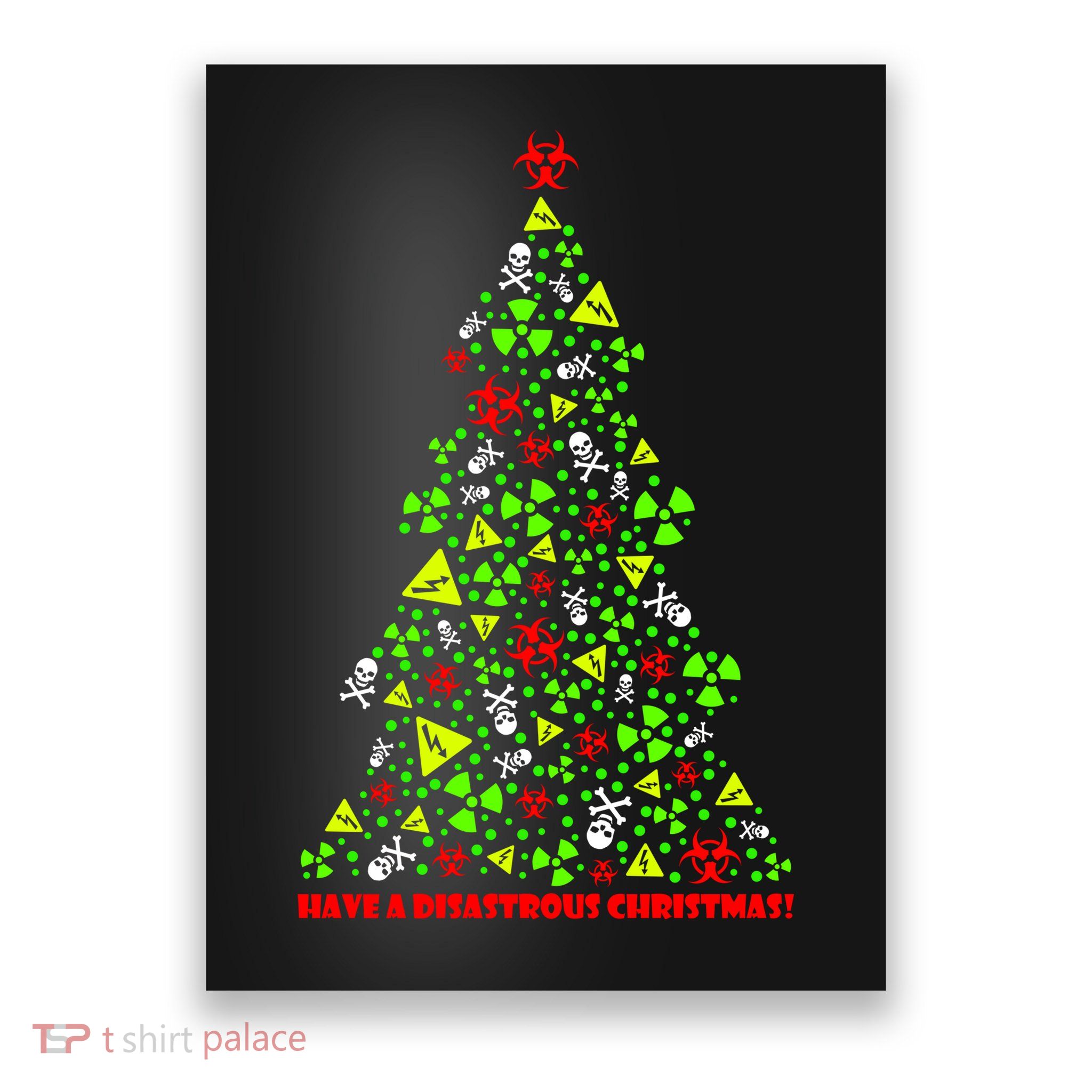 Have a Disastrous Christmas Bio Hazard Skull Poster