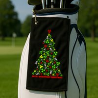Have a Disastrous Christmas Bio Hazard Skull Golf Towel