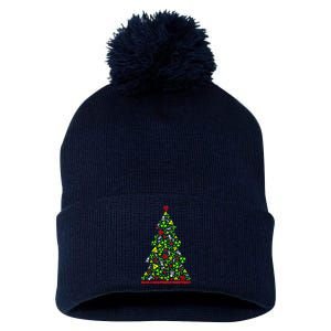 Have a Disastrous Christmas Bio Hazard Skull Pom Pom 12in Knit Beanie