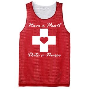 Have A heart Date A Nurse Mesh Reversible Basketball Jersey Tank