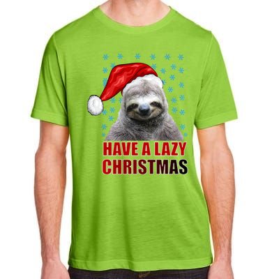 Have A Lazy Sloth Christmas Adult ChromaSoft Performance T-Shirt