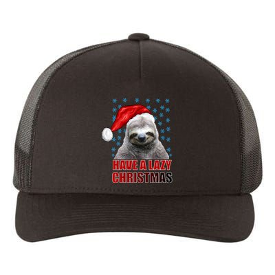 Have A Lazy Sloth Christmas Yupoong Adult 5-Panel Trucker Hat