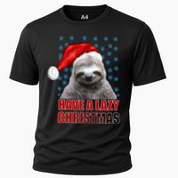 Have A Lazy Sloth Christmas Cooling Performance Crew T-Shirt