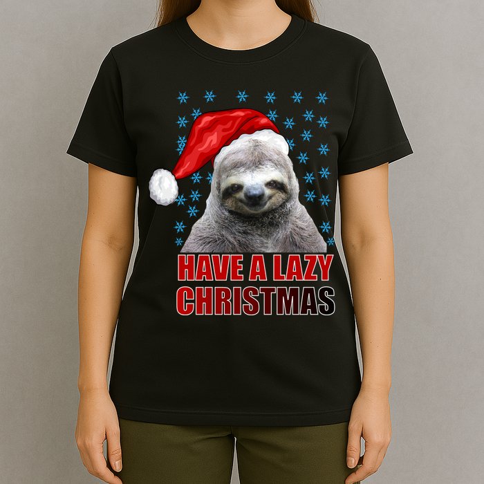 Have A Lazy Sloth Christmas T-Shirt