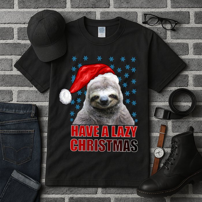 Have A Lazy Sloth Christmas Tall T-Shirt