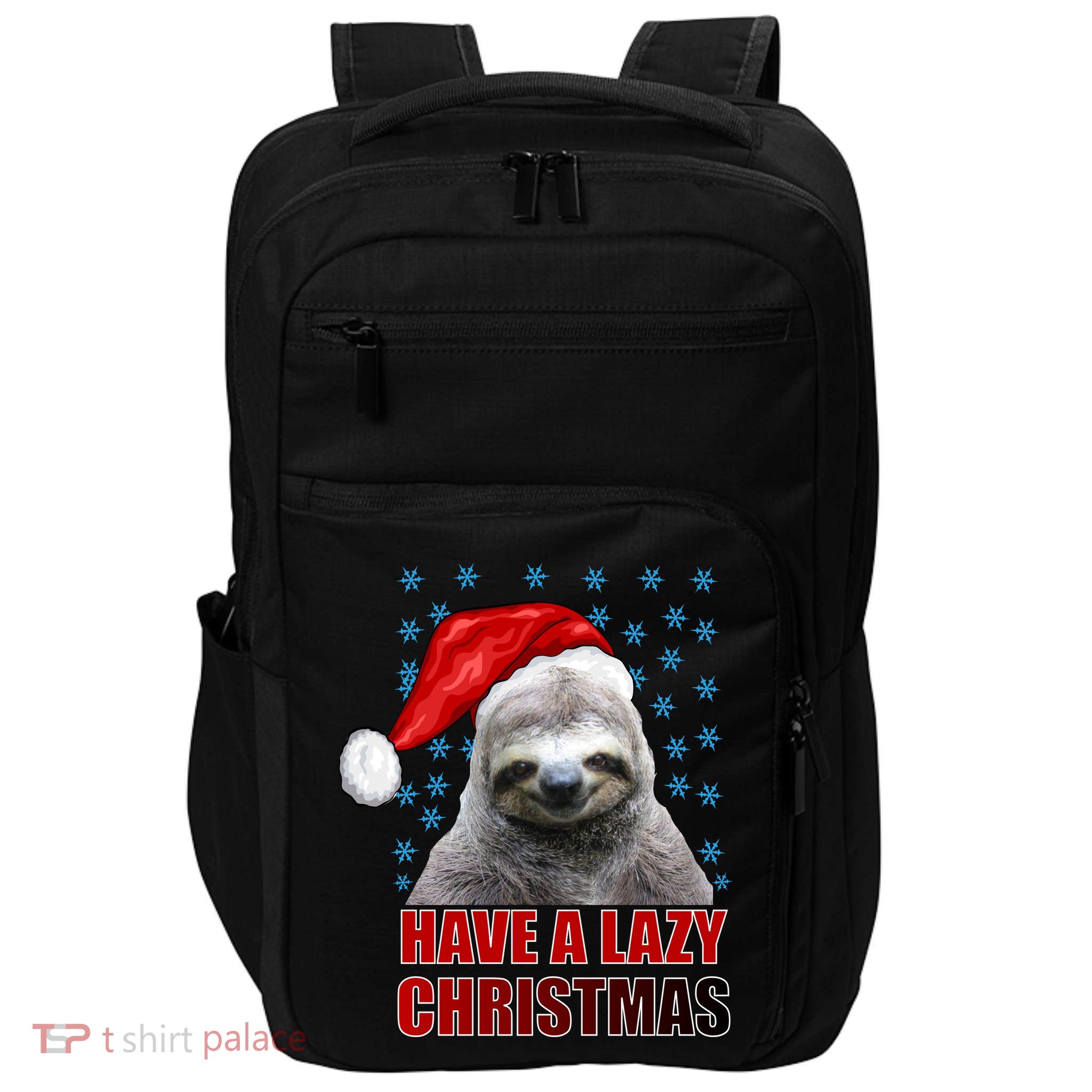 Have A Lazy Sloth Christmas Impact Tech Backpack