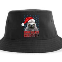 Have A Lazy Sloth Christmas Sustainable Bucket Hat