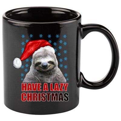 Have A Lazy Sloth Christmas 11oz C Handle Ceramic Mug