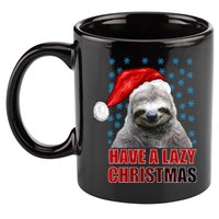 Have A Lazy Sloth Christmas 11oz C Handle Ceramic Mug