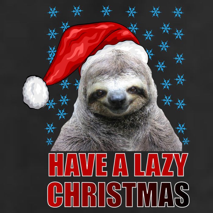 Have A Lazy Sloth Christmas Knit Cap Winter Beanie