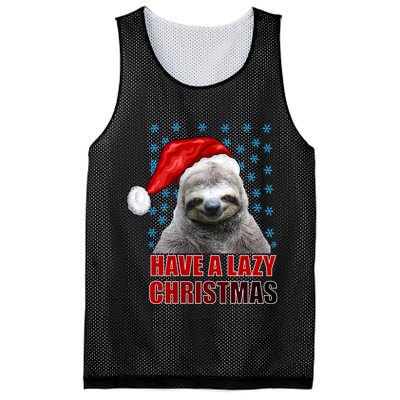 Have A Lazy Sloth Christmas Mesh Reversible Basketball Jersey Tank