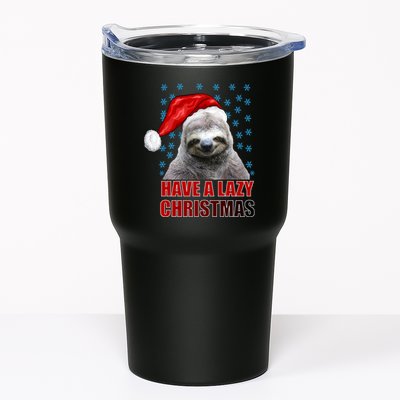 Have A Lazy Sloth Christmas Tumbler