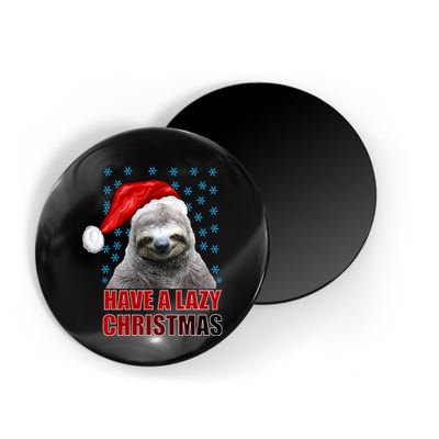 Have A Lazy Sloth Christmas Magnet
