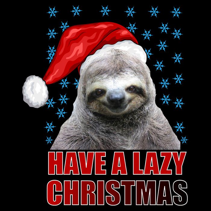 Have A Lazy Sloth Christmas Mousepad