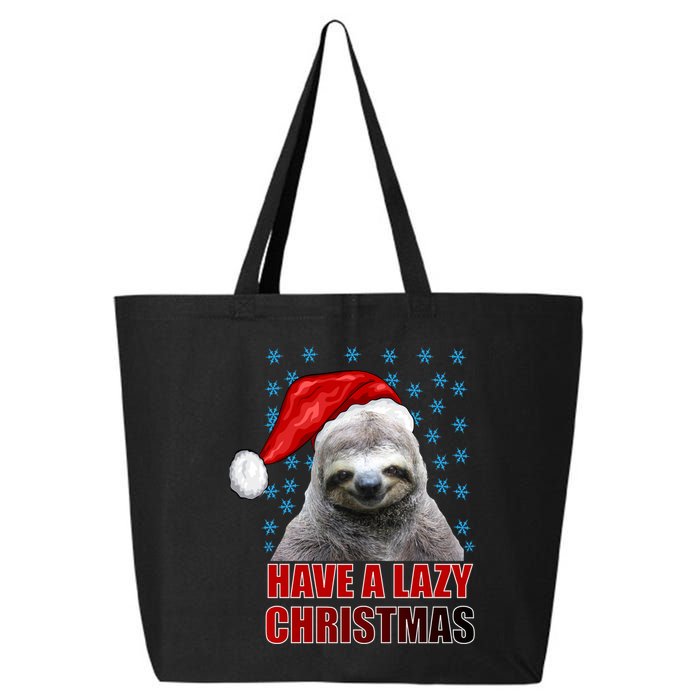 Have A Lazy Sloth Christmas 25L Jumbo Tote
