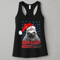 Have A Lazy Sloth Christmas Womens Tank Top