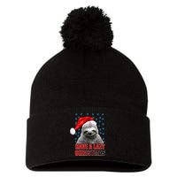 Have A Lazy Sloth Christmas Pom Pom 12in Knit Beanie