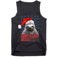 Have A Lazy Sloth Christmas Tank Top