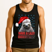 Have A Lazy Sloth Christmas Tank Top