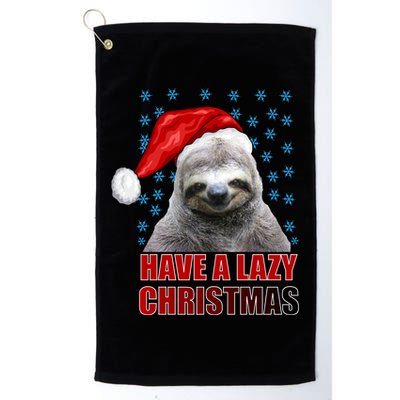 Have A Lazy Sloth Christmas Golf Towel