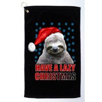 Have A Lazy Sloth Christmas Golf Towel