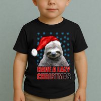 Have A Lazy Sloth Christmas Toddler T-Shirt