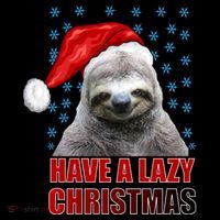 Have A Lazy Sloth Christmas Crop Top