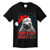 Have A Lazy Sloth Christmas Kids T-Shirt