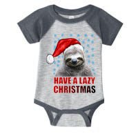 Have A Lazy Sloth Christmas Infant Baby Jersey Bodysuit