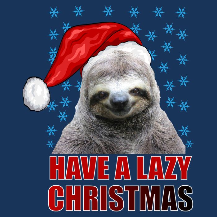 Have A Lazy Sloth Christmas Infant Baby Jersey Bodysuit