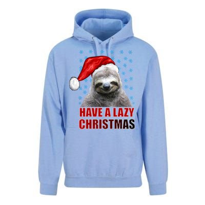 Have A Lazy Sloth Christmas Unisex Surf Hoodie