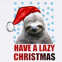 Have A Lazy Sloth Christmas Garment-Dyed Sweatshirt