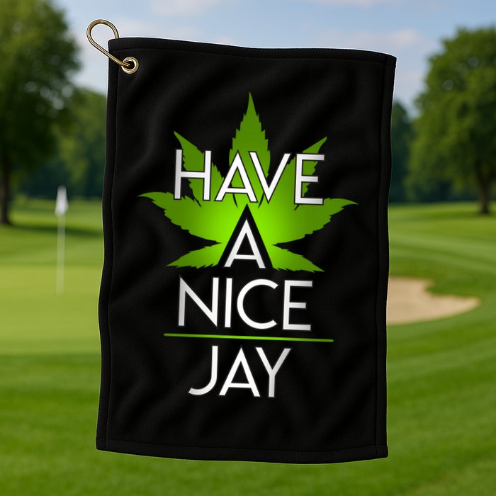 Have A Nice Jay Funny Weed Golf Towel