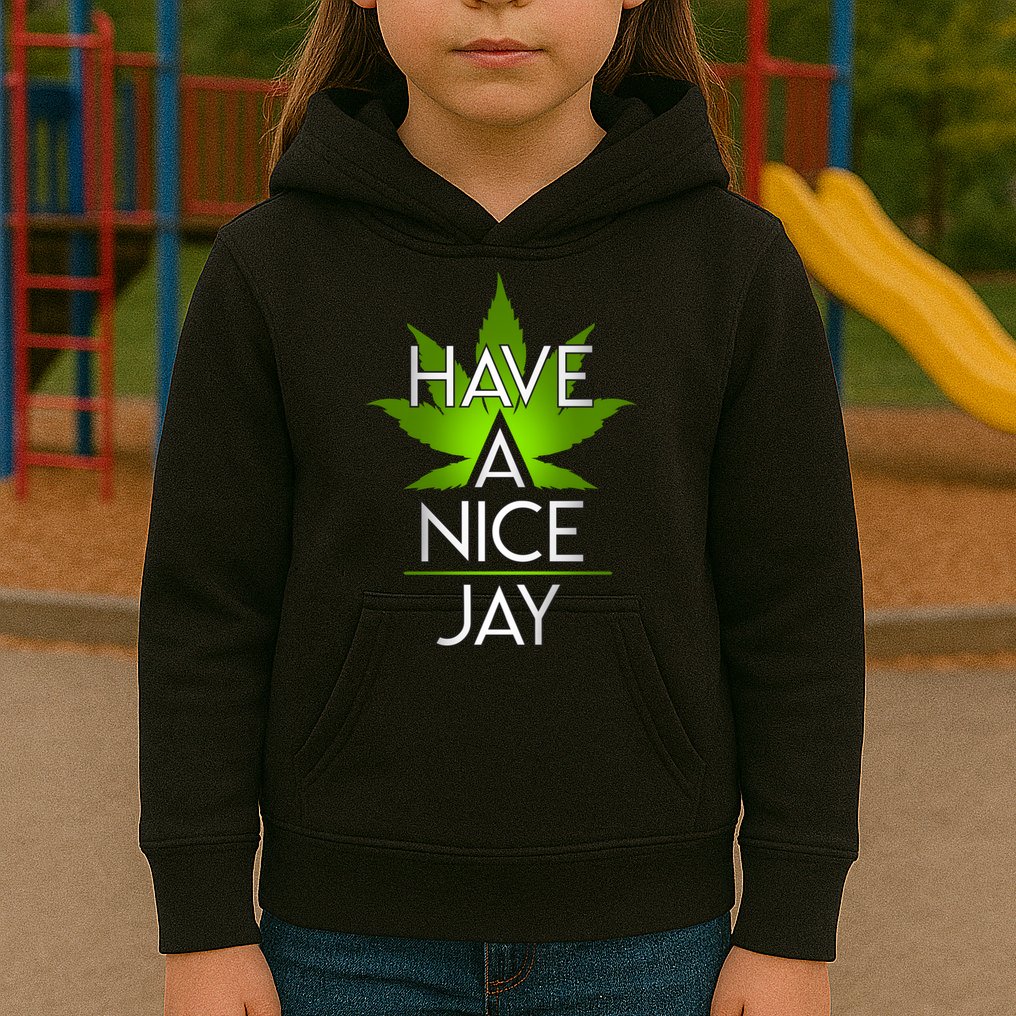 Have A Nice Jay Funny Weed Kids Hoodie