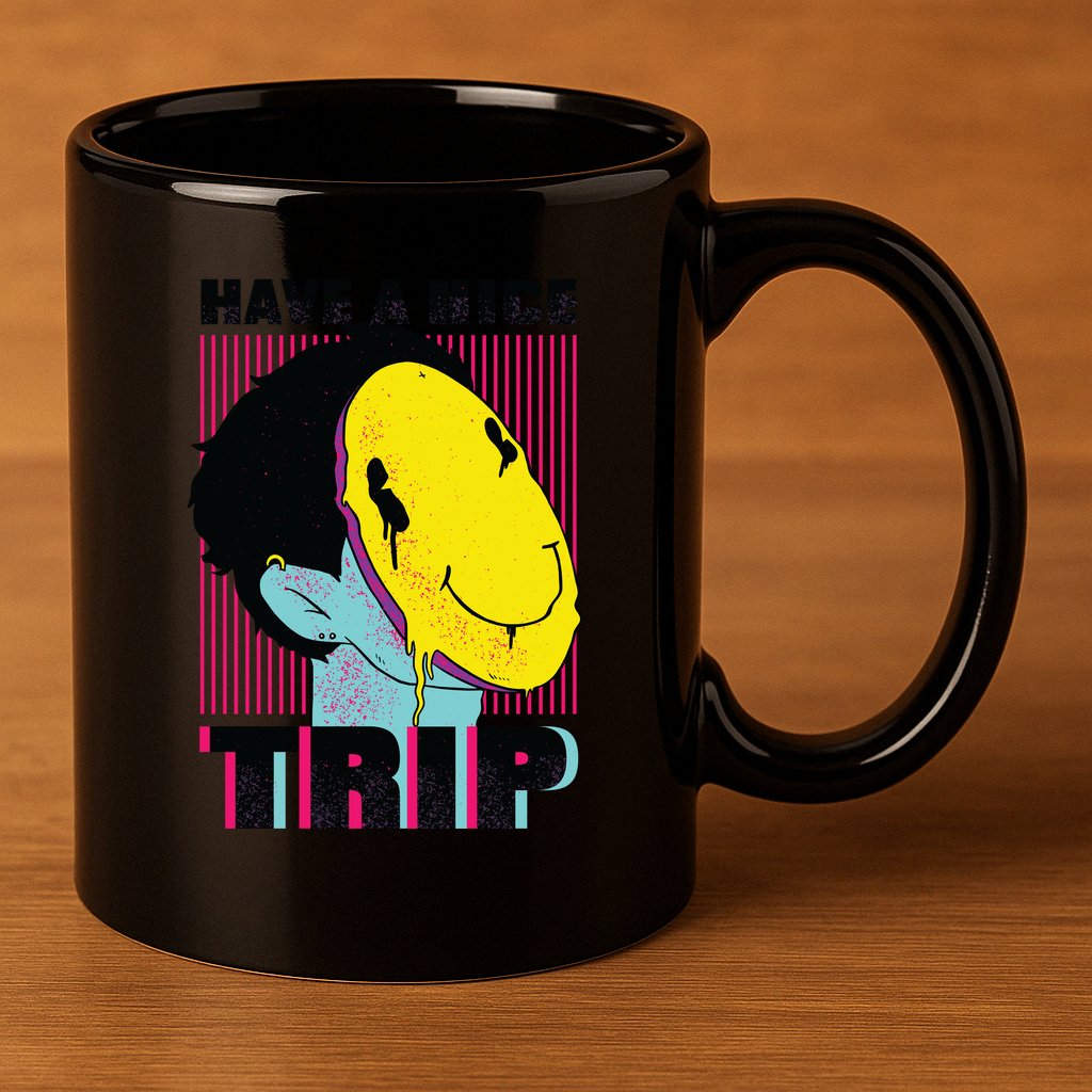 Have A Nice Trip Smiley 11oz C Handle Ceramic Mug