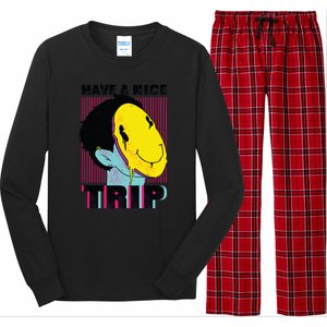 Have A Nice Trip Smiley Long Sleeve Pajama Set